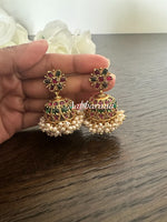 Imitation kemp jumka earrings