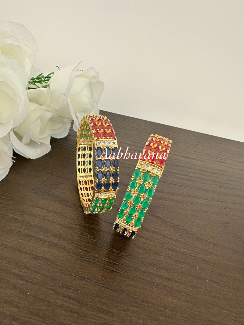 AD multicolor bangles