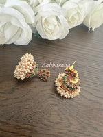 Imitation kemp jumka earrings