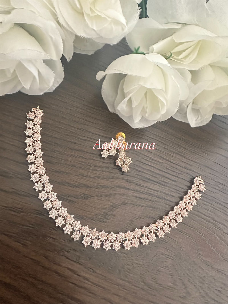 CZ star necklace set