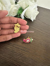 Kundan jadau mango stud earrings