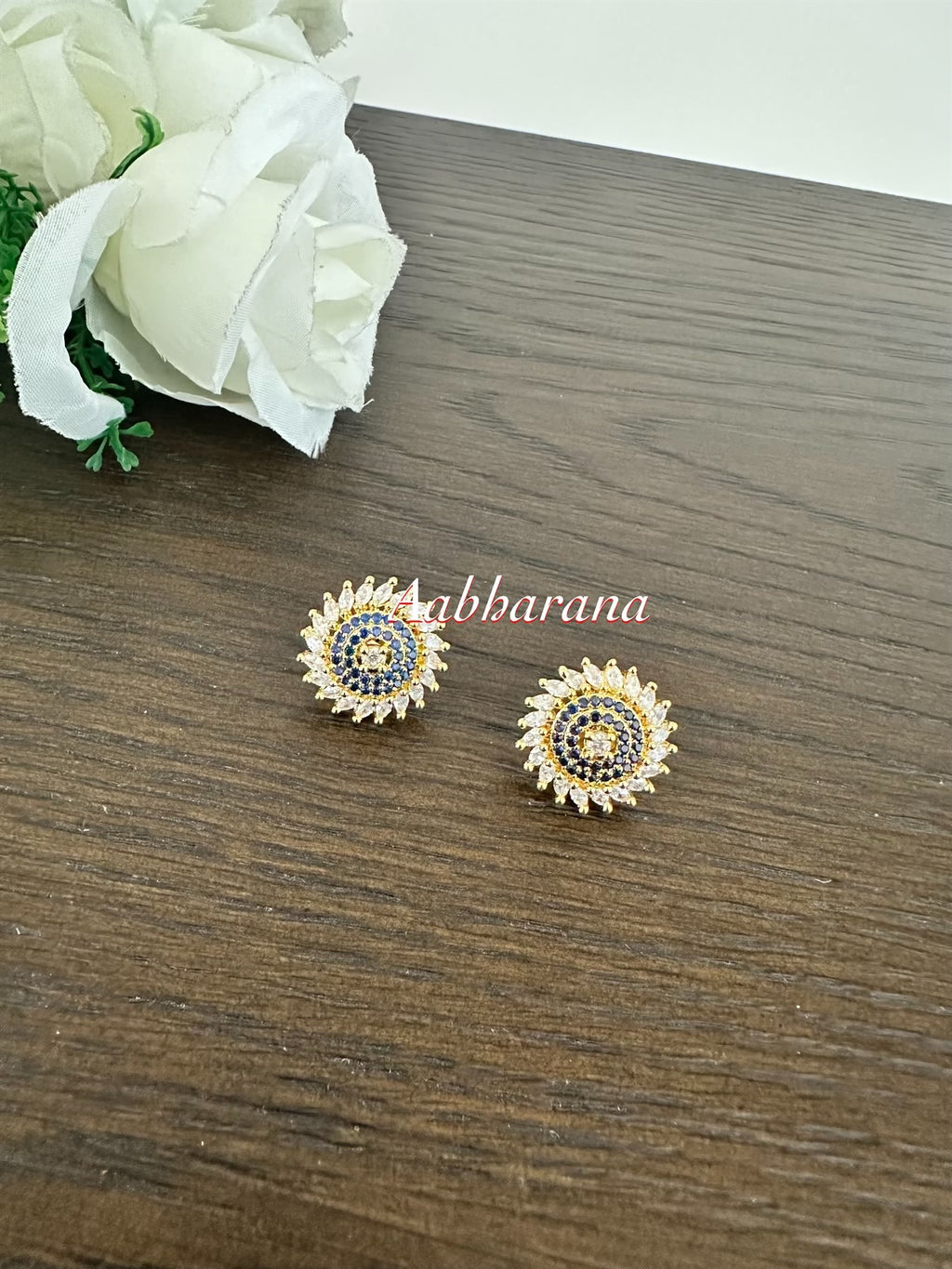 CZ small stud earrings