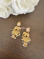 Elephant jumka earrings