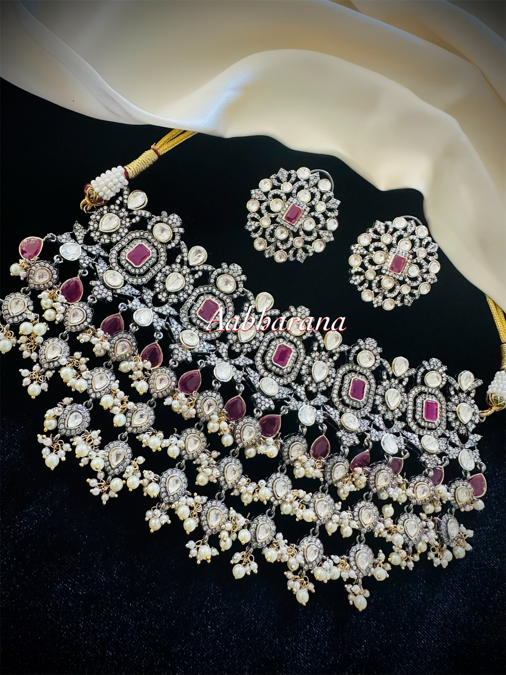 Sabyasachi inspired victorian kundan choker set