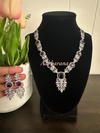 CZ trendy necklace set