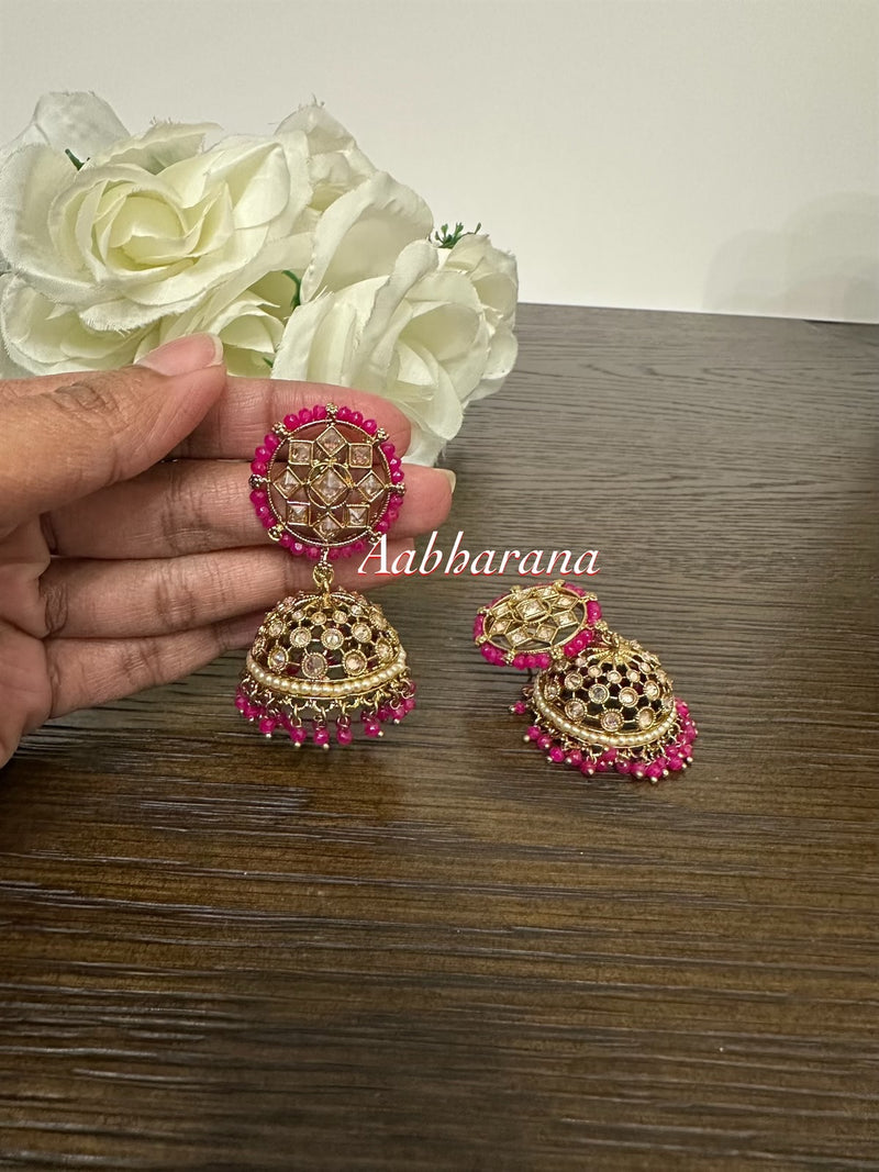 Polki jumka earrings