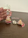 Meenakari fusion jumka earrrings