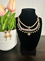 CZ layered necklace set