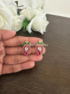 Kundan jadau mango stud earrings