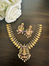 Imitation CZ and AD goddess mango necklace set