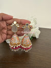 Meenakari fusion jumka earrrings