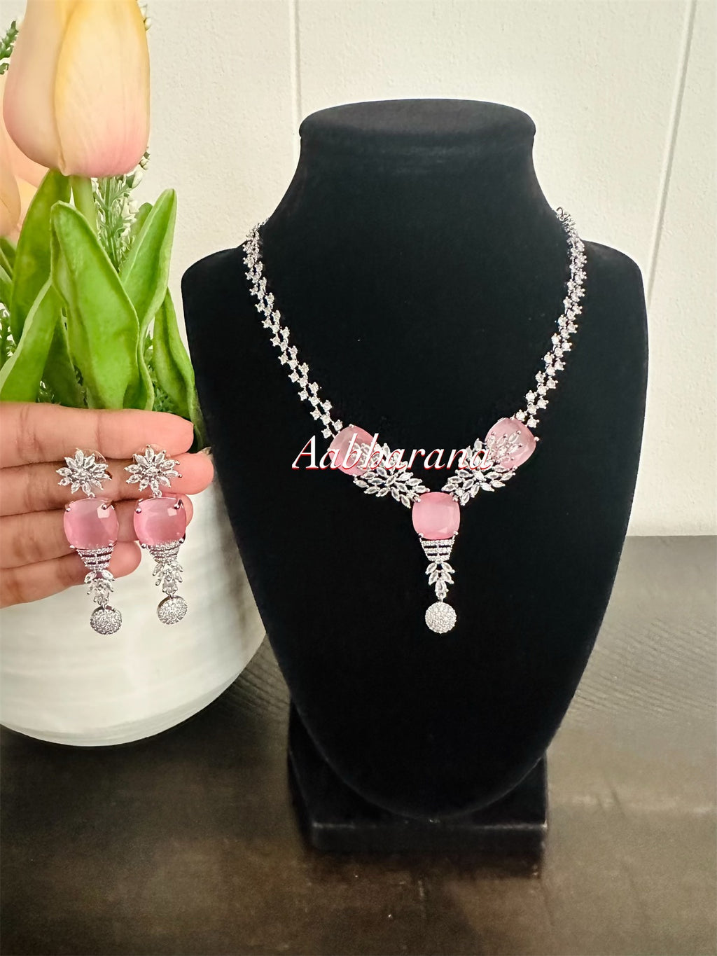 CZ and AD necklace set