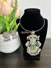 Lotus hasli necklace set