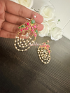 Kundan jadau peacock earrings