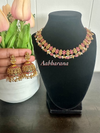 Kundan jadau goddess necklace set