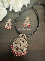 Kundan thread necklace set