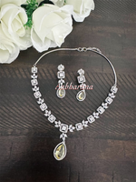 CZ elegant necklace set