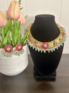 Kundan jadau peacock traditional necklace set