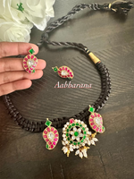 Kundan jadau thread necklace set