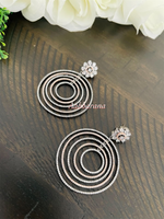 CZ trendy earrings