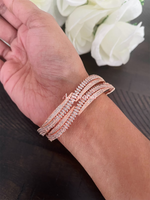 CZ wavy bangles