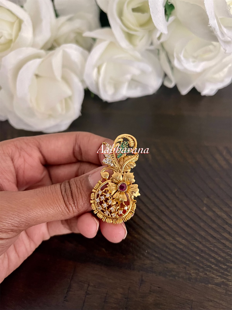 CZ saree pin