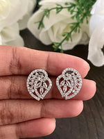 CZ mango small stud earrings