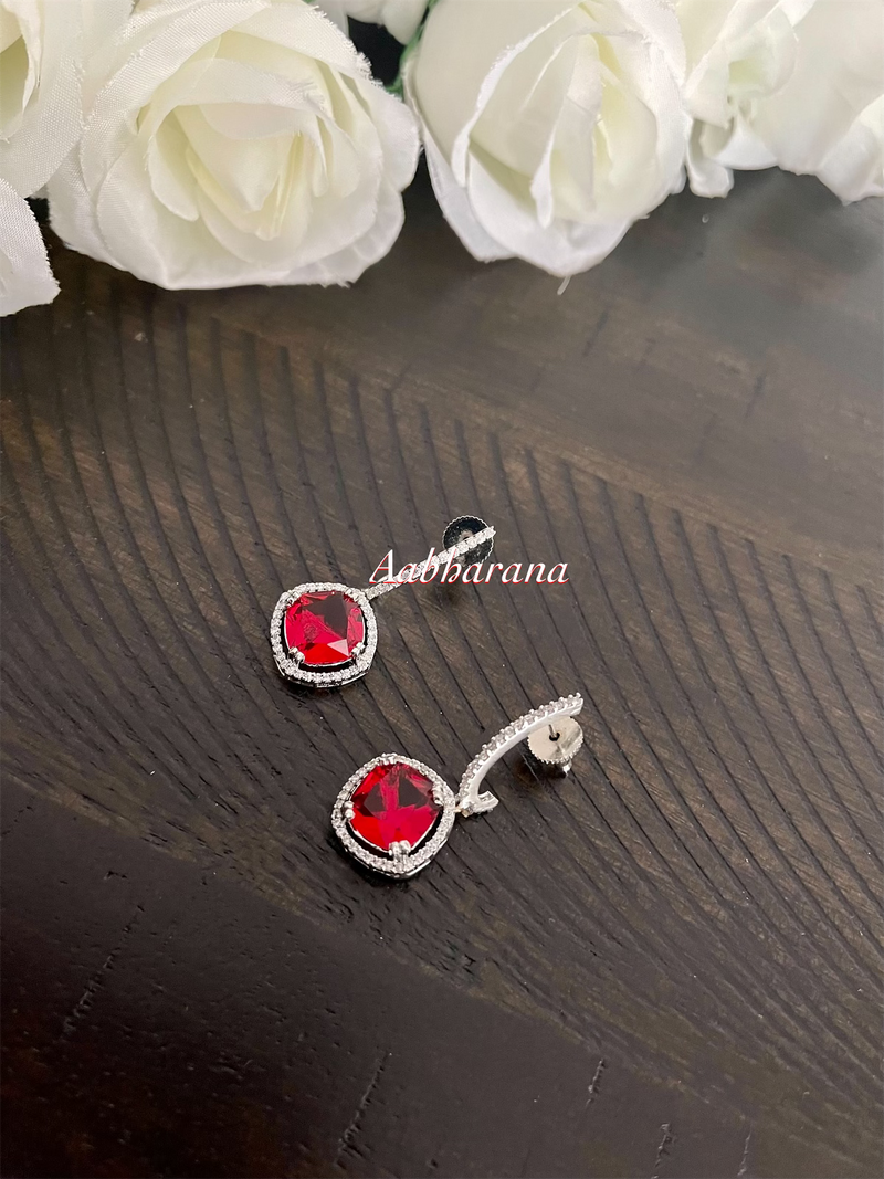 CZ elegant earrings