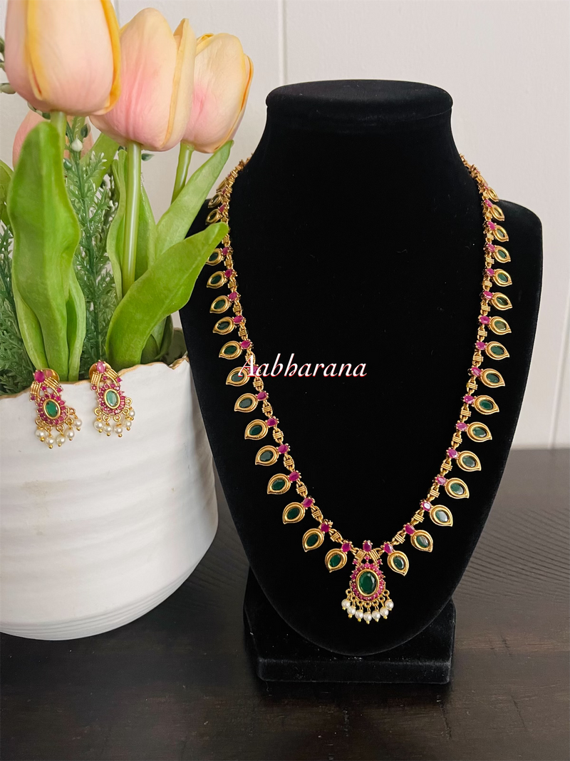 Imitation AD palaka mid-length chain set