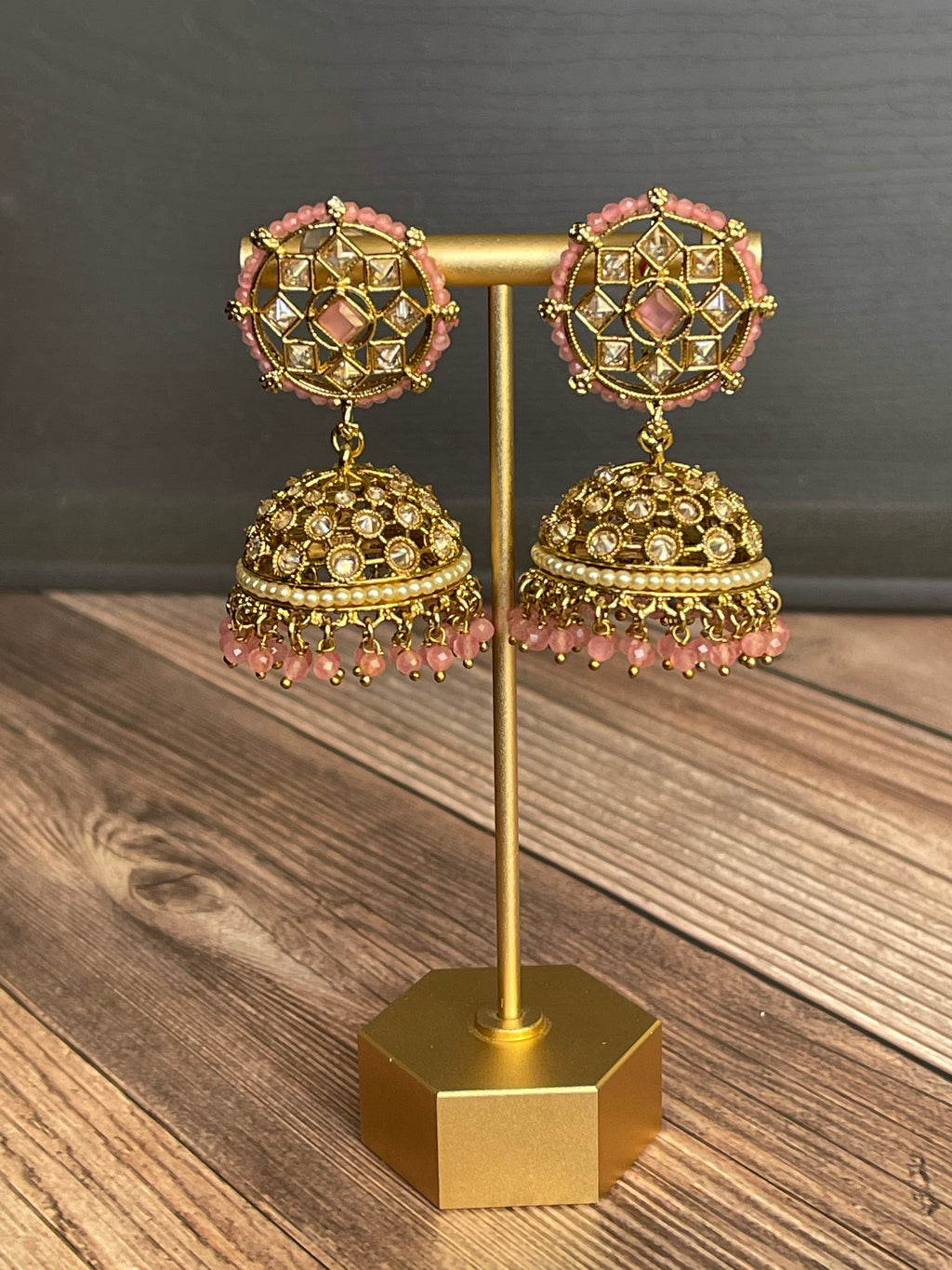Polki jumka earrings