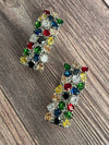 Multicolor CZ stone earrings