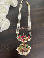 Kundan jadau pearl long haram