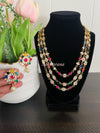 Pachi kundan layered necklace set