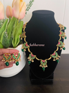 Kundan jadau peacock necklace set