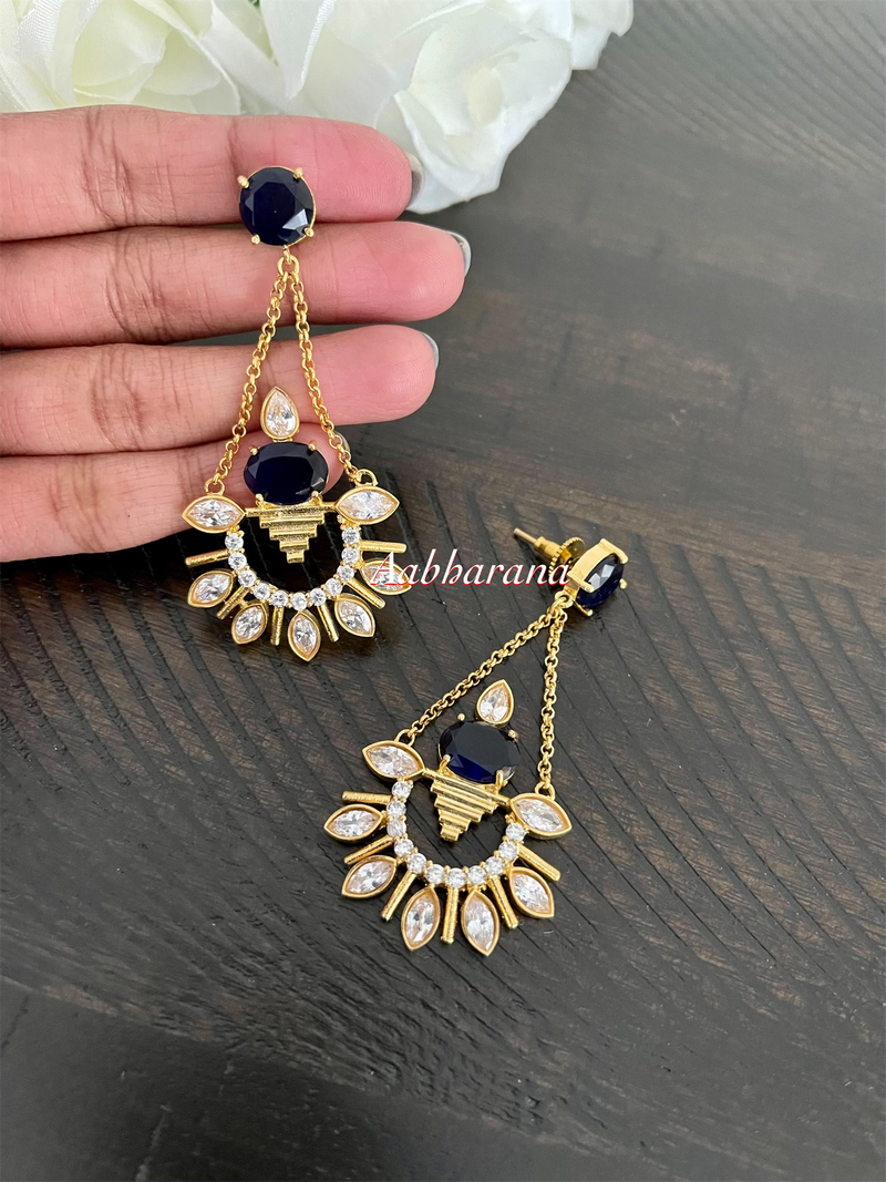 CZ trendy earrings