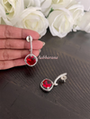 CZ elegant earrings