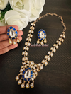 Kundan floral necklace set