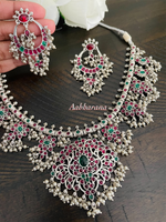 CZ guttapusalu necklace set