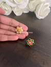 Kundan jadau floral stud earrings