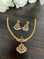 Imitation kemp floral necklace set