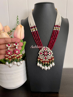 Ahmedabadi kundan bead mala