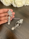 CZ bird earrings