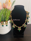 Kundan jadau peacock necklace set