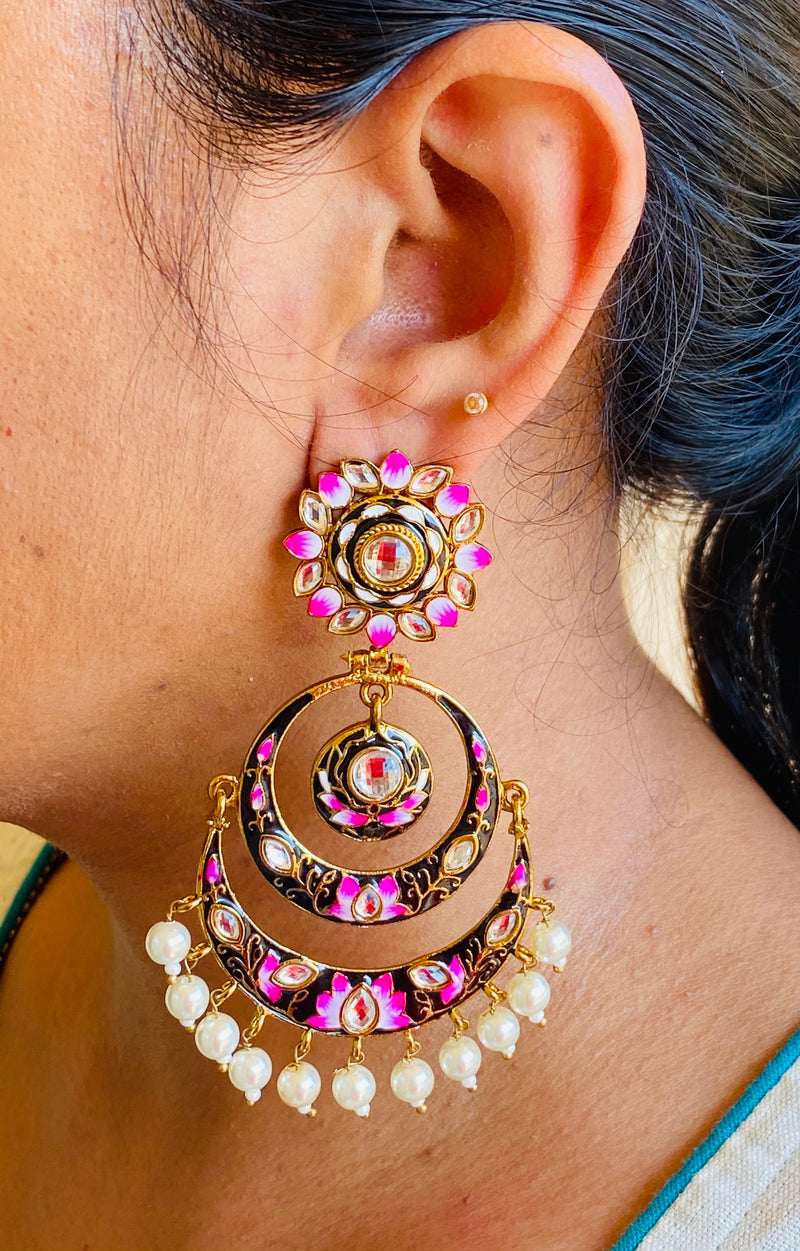 Designer chandbali design earrings