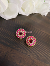 Kundan jadau stud earrings