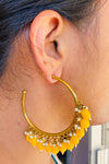 Designer hoop earrings