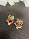 Kundan jadau floral earrings