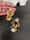 Polki kundan bird earrings