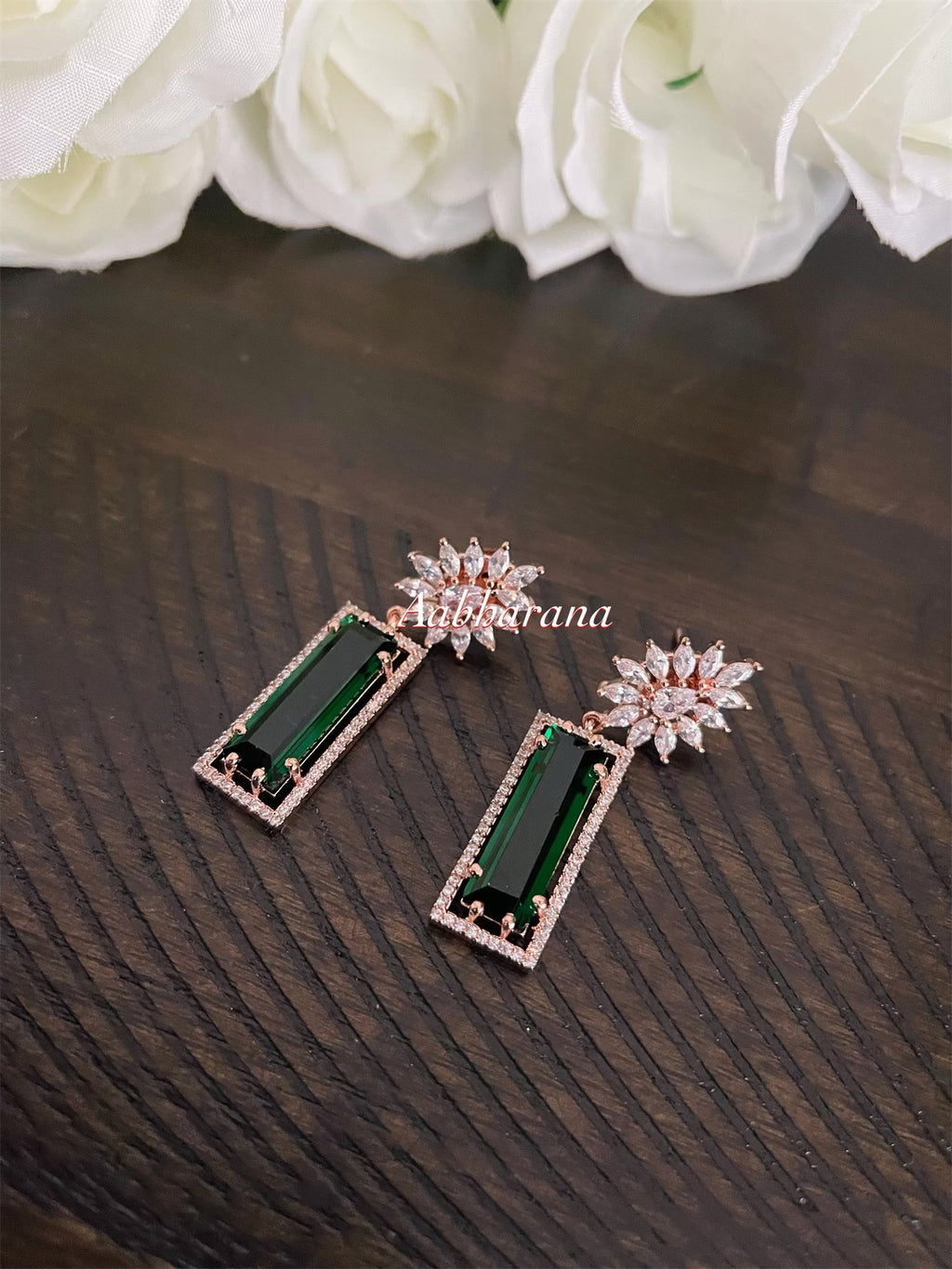 CZ elegant earrings