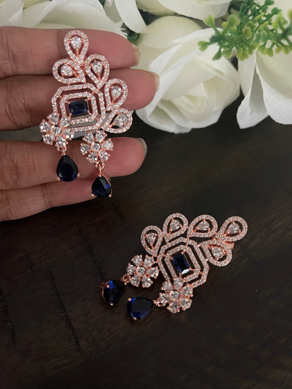 CZ stone earrings